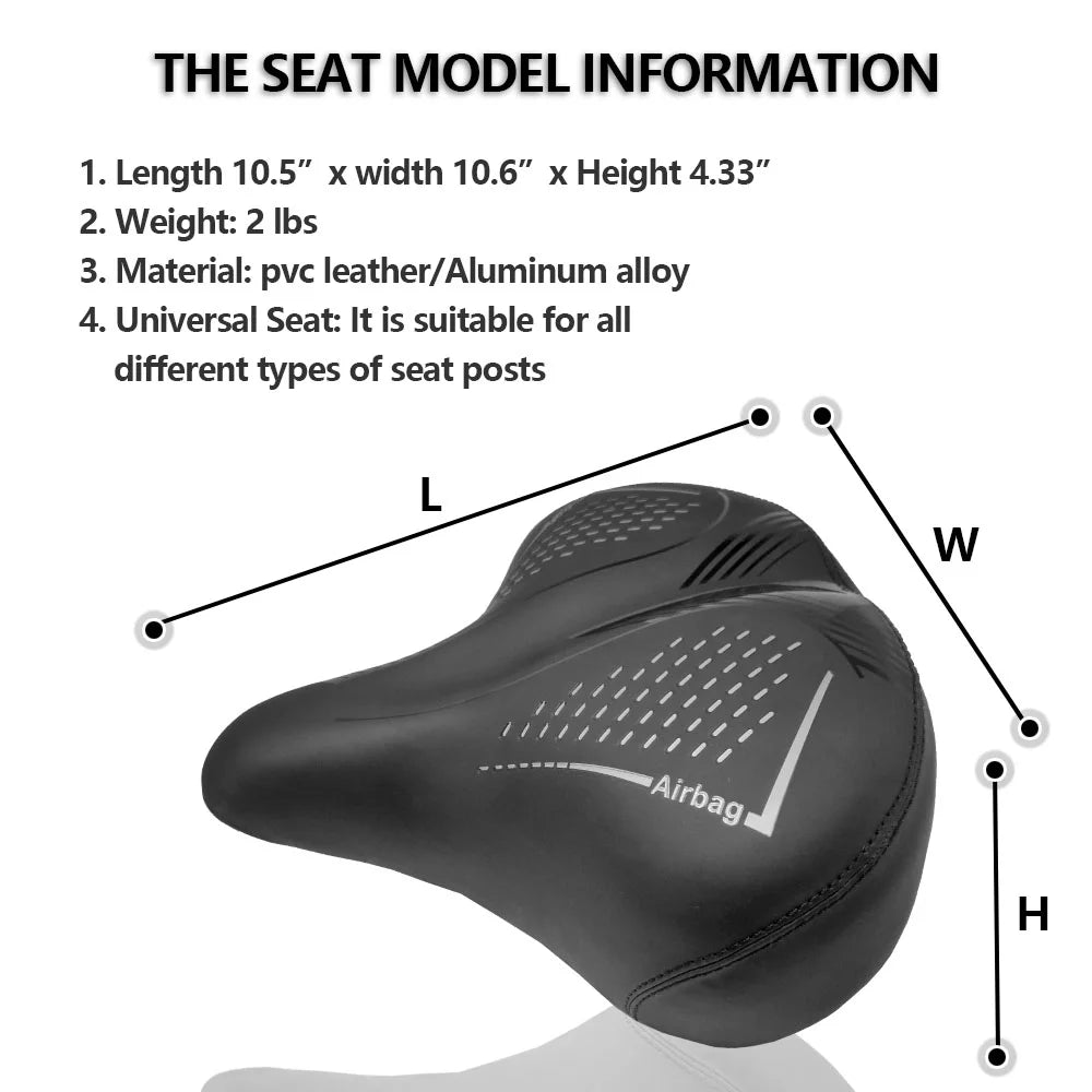 Oversized Waterproof Bicycle Seat K77158