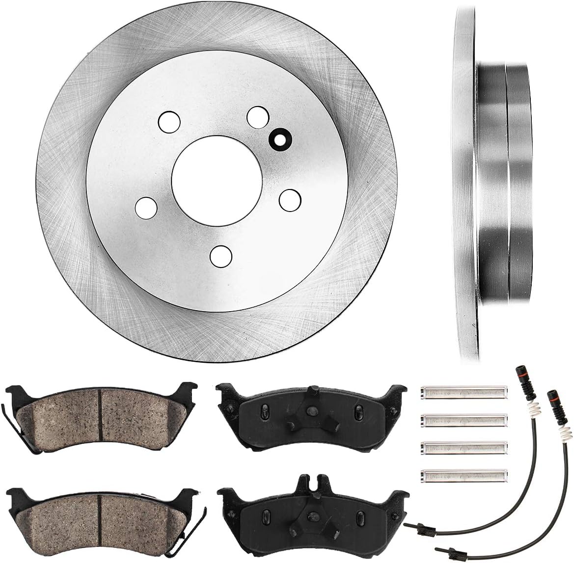 5 Lug Brake Disc Rotors with Ceramic Brake Pads H623