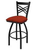Black Wrinkle Finish Swivel Counter Stool U79943