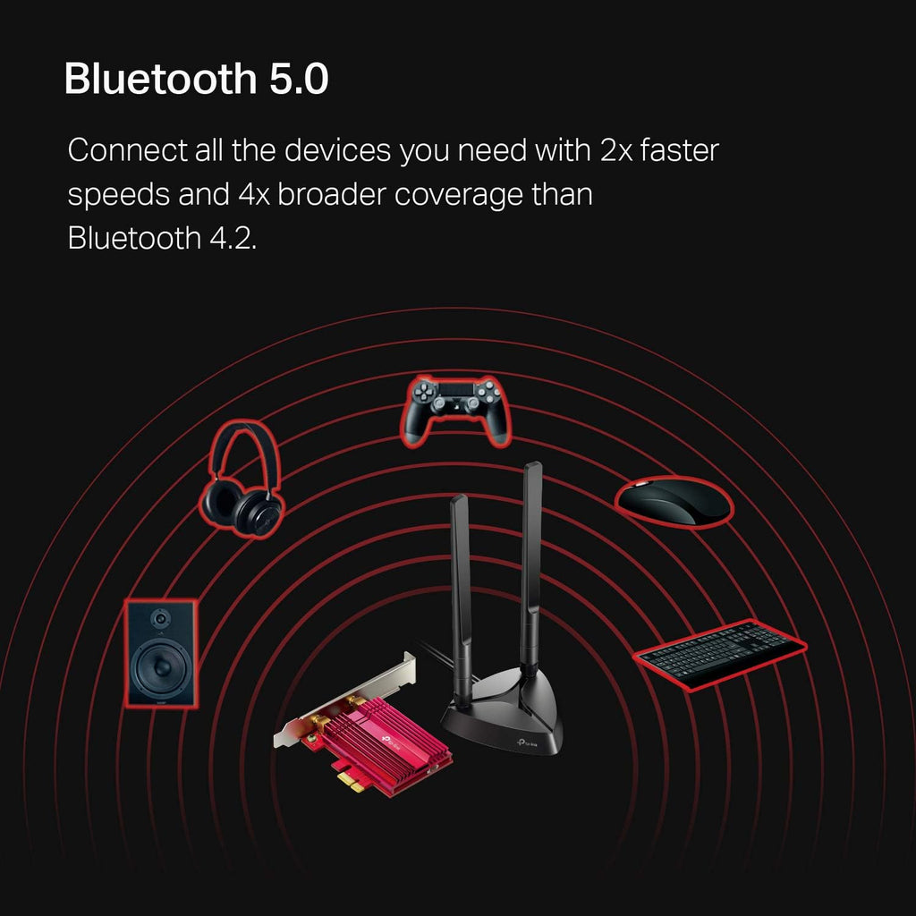WiFi 6 AX3000 PCIe WiFi Card, Bluetooth 5.0, Dual Band Wireless Adapter, Pack of 2 Q42275