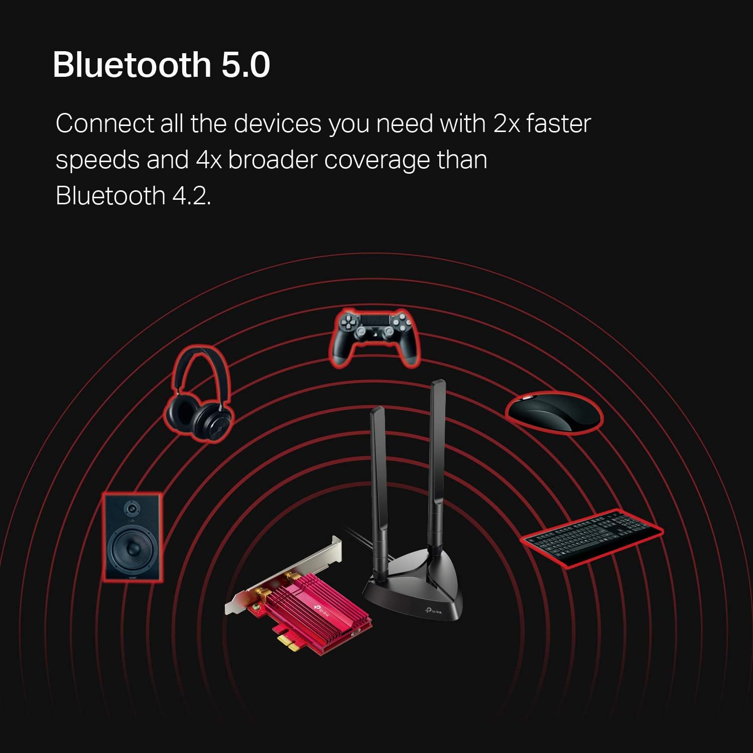 WiFi 6 AX3000 PCIe WiFi Card, Bluetooth 5.0, Dual Band Wireless Adapter, Pack of 2 Q42275