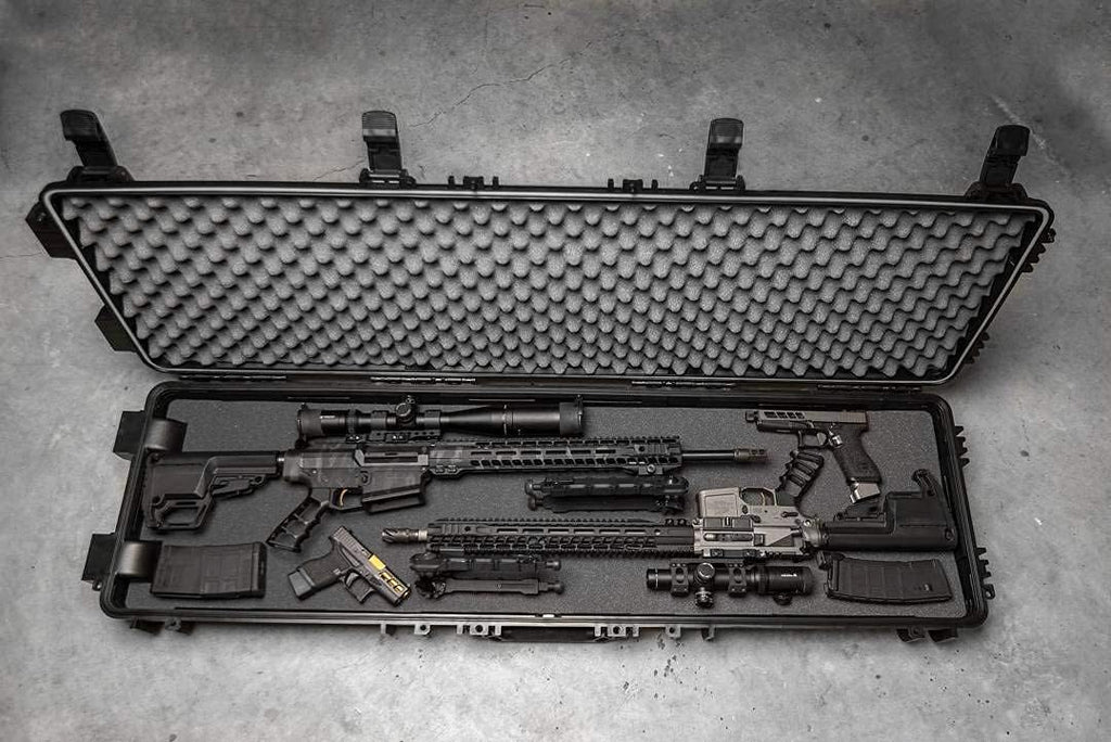 Black Tactical Rifle Case with Foam I553