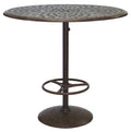 60 Cast Aluminum Round Bar Table Y1014