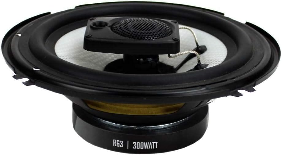 6.5" 600W 3 Way Car Audio Coaxial Speakers 4 Ohm Pack of 2 E1554