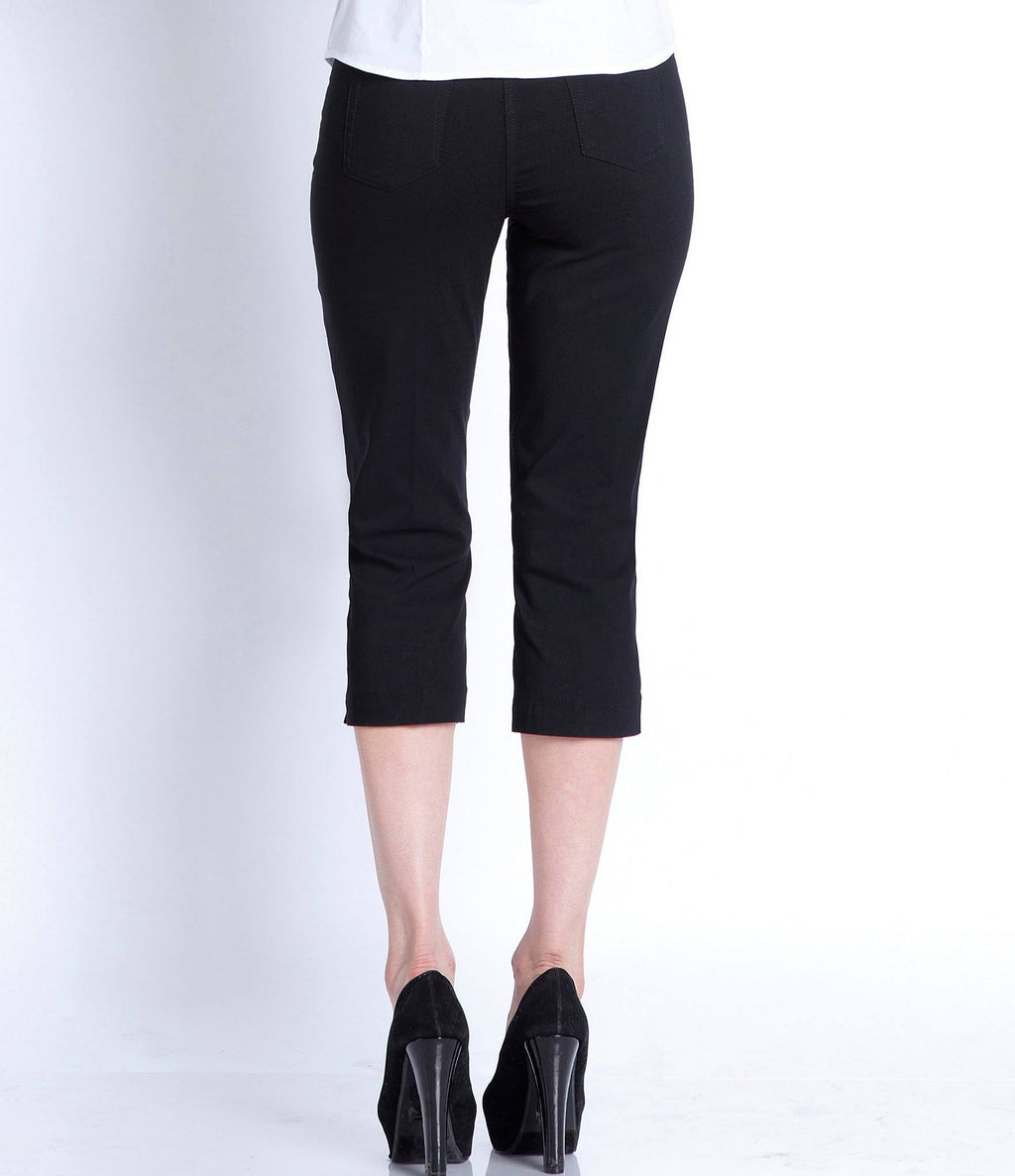 Denim Pull-On Capri Pants O1460