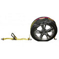 Yellow 10 Piece Car Tie Downs with Ratchet Buckle U247130