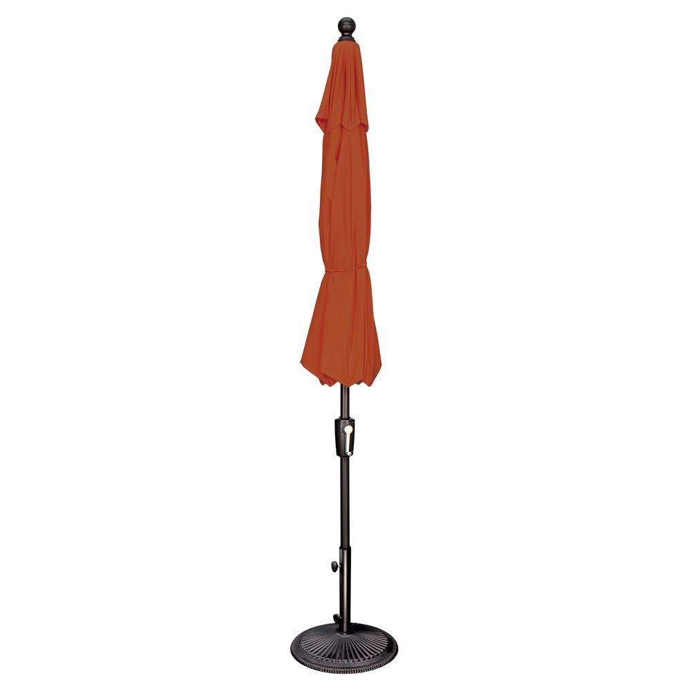 9 Foot Octagon Push Button Tilt Umbrella Jockey Red Black W1182
