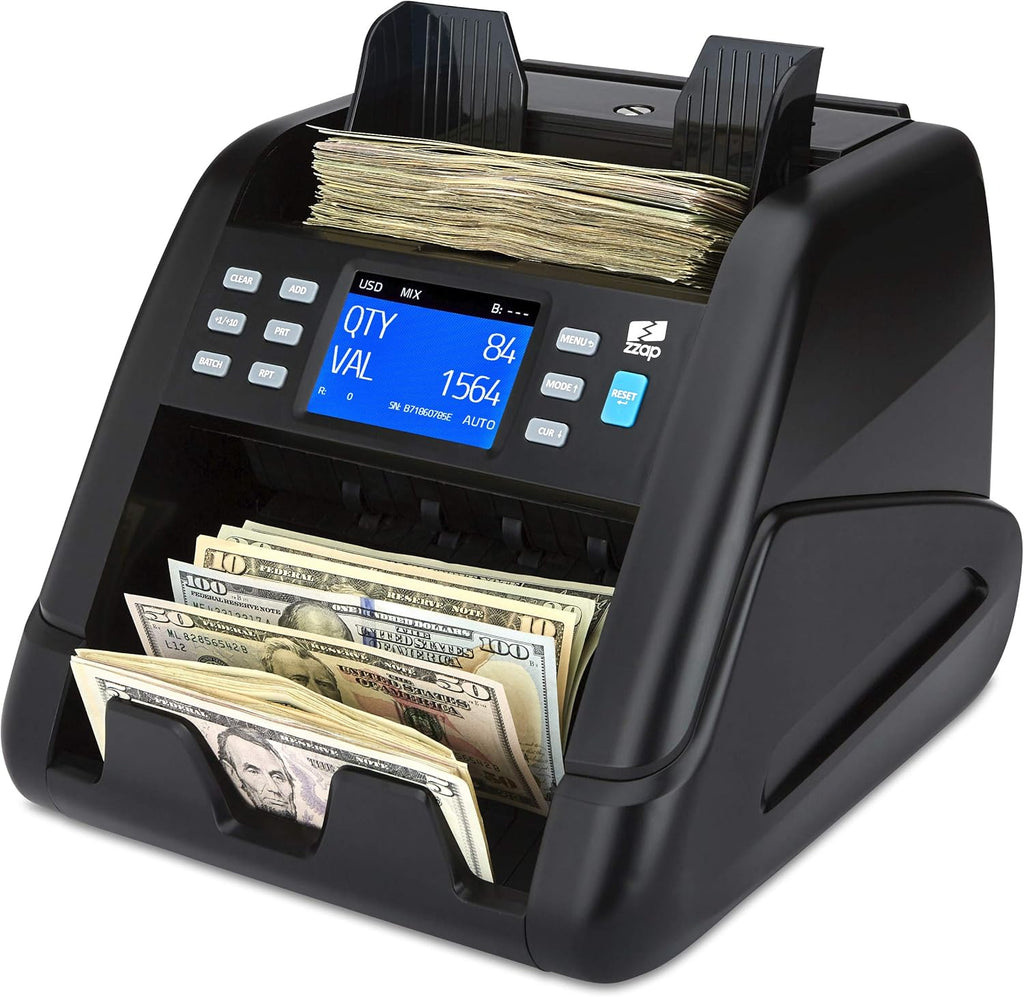 Bill Value Counter & Counterfeit Detector Money Cash Currency Machine T73614