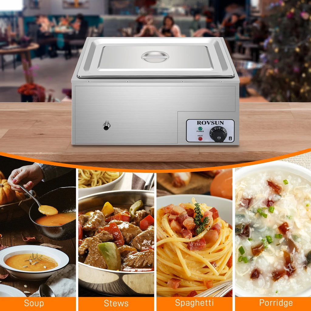 21QT Stainless Steel Commercial Food Warmer O764223