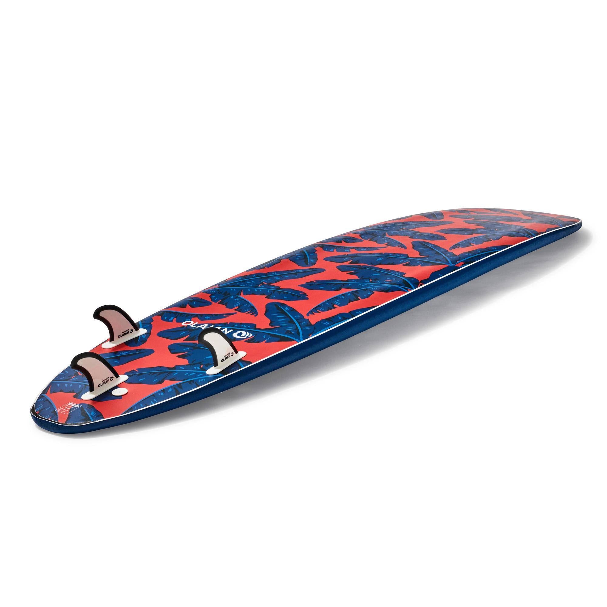 8&6x22 Foam Surfboard with Leash and 3 Fins T23525