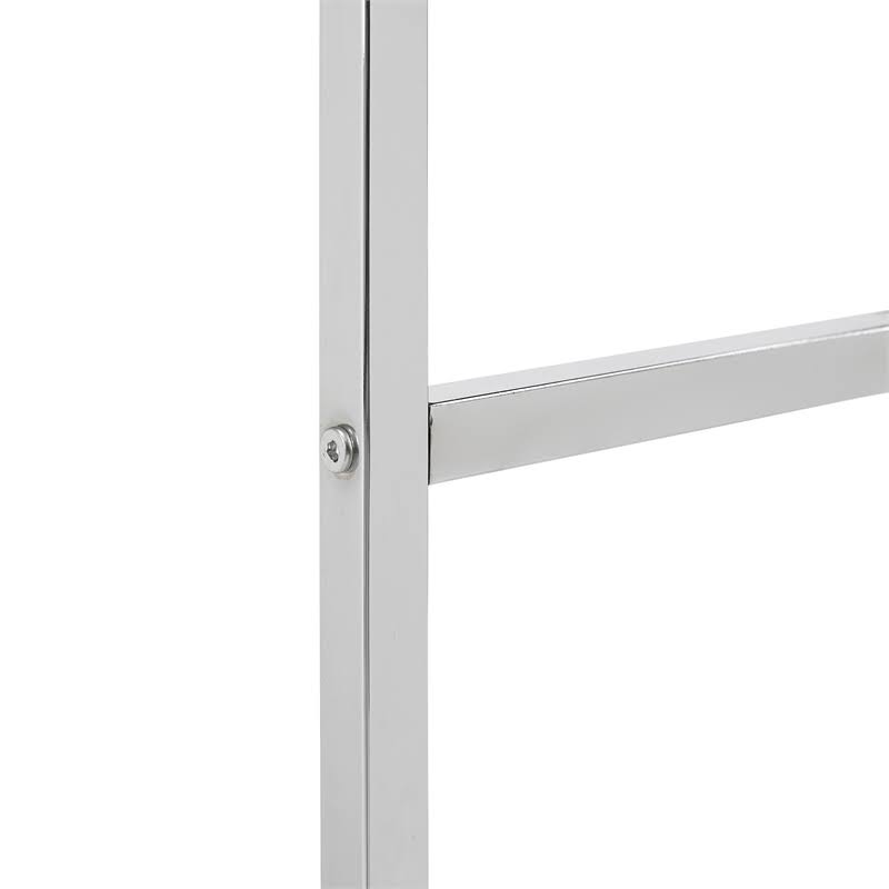 Chrome Metal Bar Stool in Gray I95149