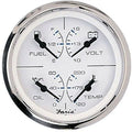 White 4 Multifunction 4-in-1 Combination Gauge with Fuel U94175