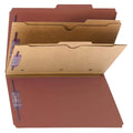 Red Legal Expanding Classification Folder with Tabs (Pack of 10) E299293