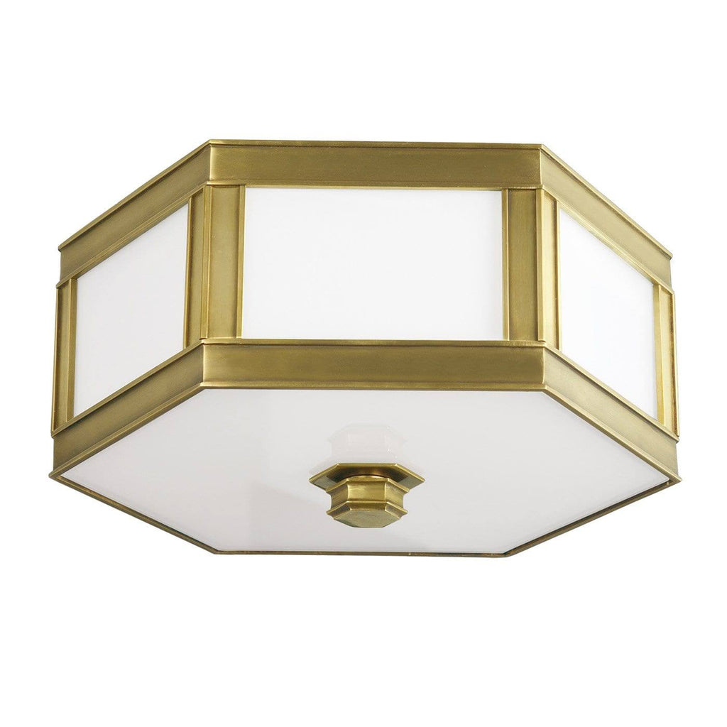 Aged Brass 2 Light Flush Mount S771178