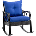 Rattan Rock Chair with Aluminum Frame D5644