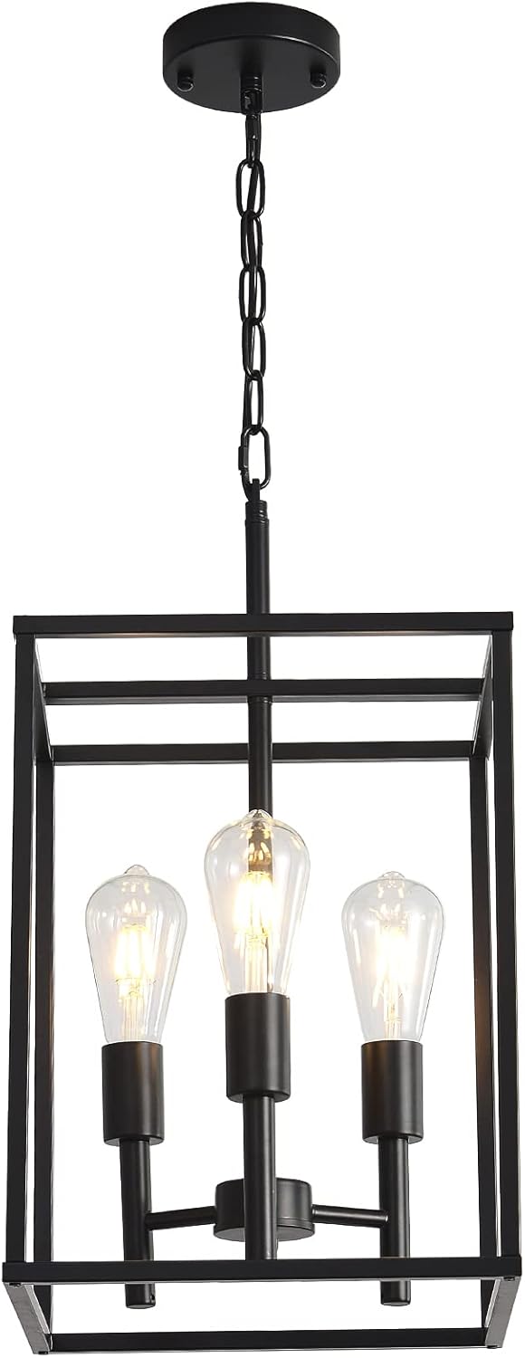 3-Light Black Farmhouse Chandelier R70347