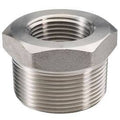 SS 304 Barstock Hex Head Bushing 3 x 1-1/4x22 NPT Male x Female, Pkg Qty 5 W72798