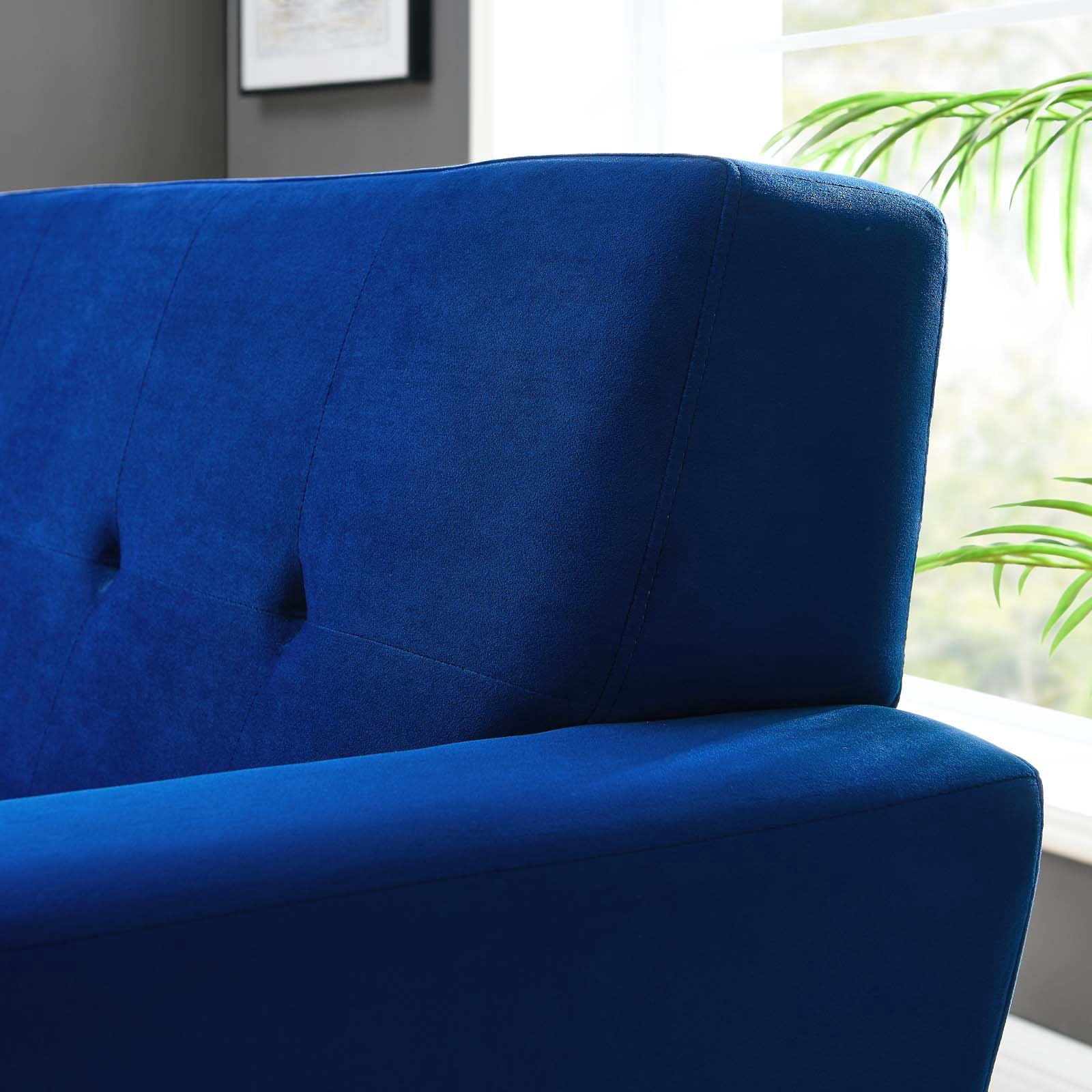 Navy Performance Velvet Armchair N72825
