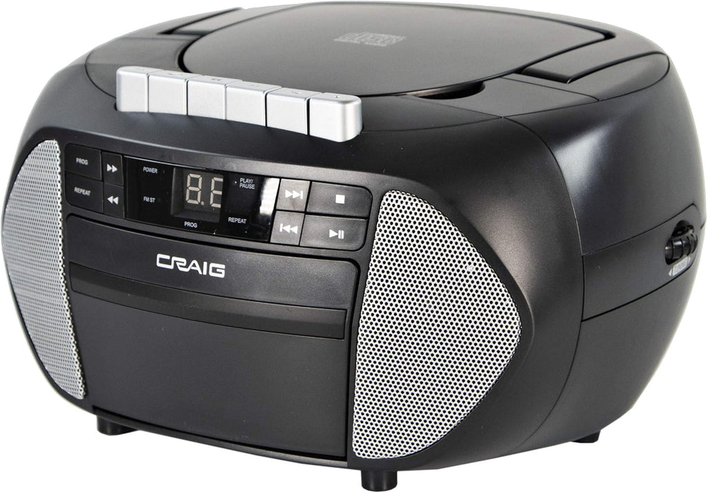 CD Boombox with AM/FM Stereo Radio and Cassette Player/Recorder Pack of 2 R309