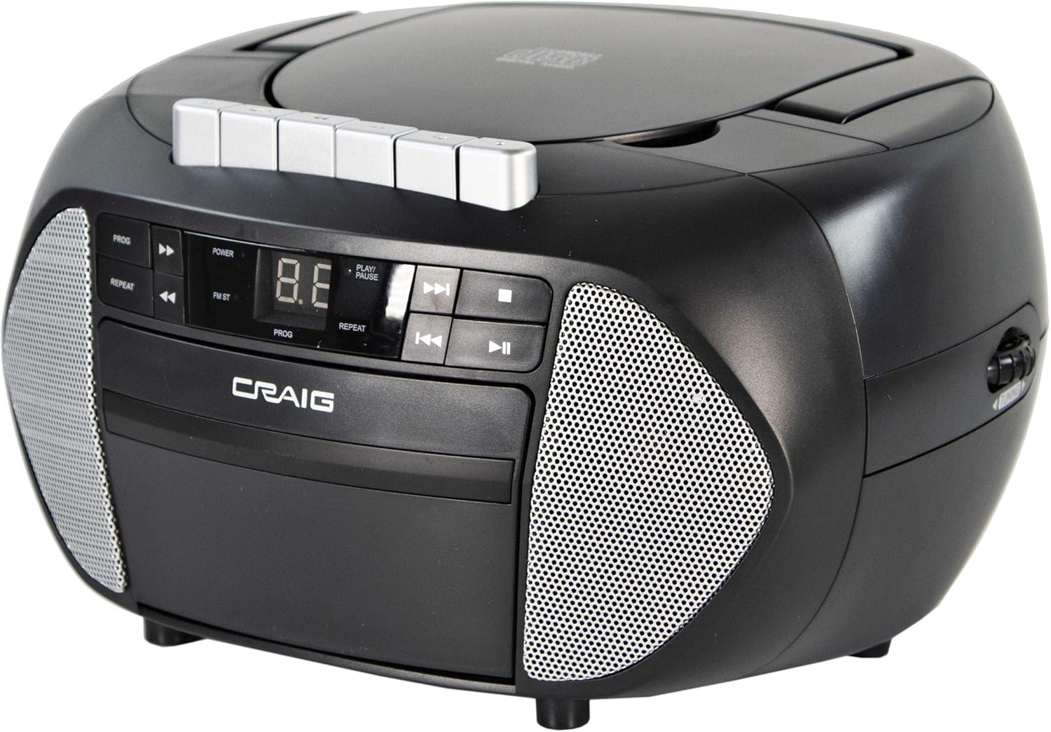 CD Boombox with AM/FM Stereo Radio and Cassette Player/Recorder Pack of 2 R309