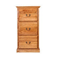 Red Oak 3-Drawer Vertical Filing Cabinet Y5941