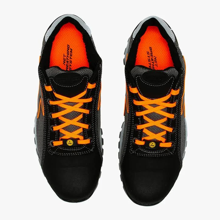 Gray Low Pro Safety Shoes W3805