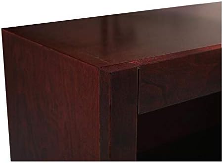 Cherry 9-Shelf Triple Wide Wood Bookcase R858197