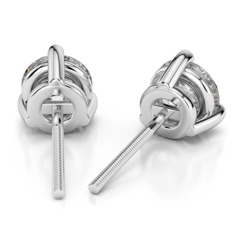 14K White Gold Diamond Stud Earrings V195163