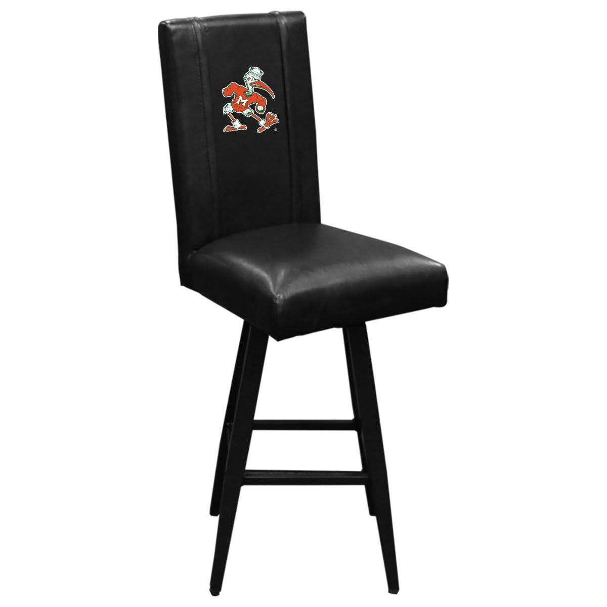 Miami Hurricanes Logo Team Swivel Bar Stool Z351