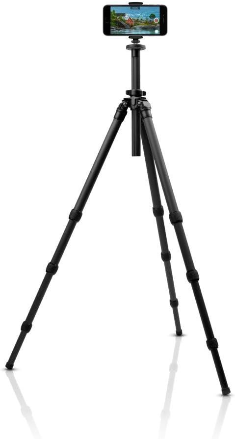 Black Smartphone Stand with Tripod and Bluetooth Shutter B144