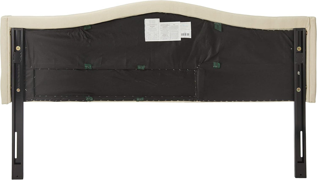 Beige Adjustable Fabric Headboard P66429
