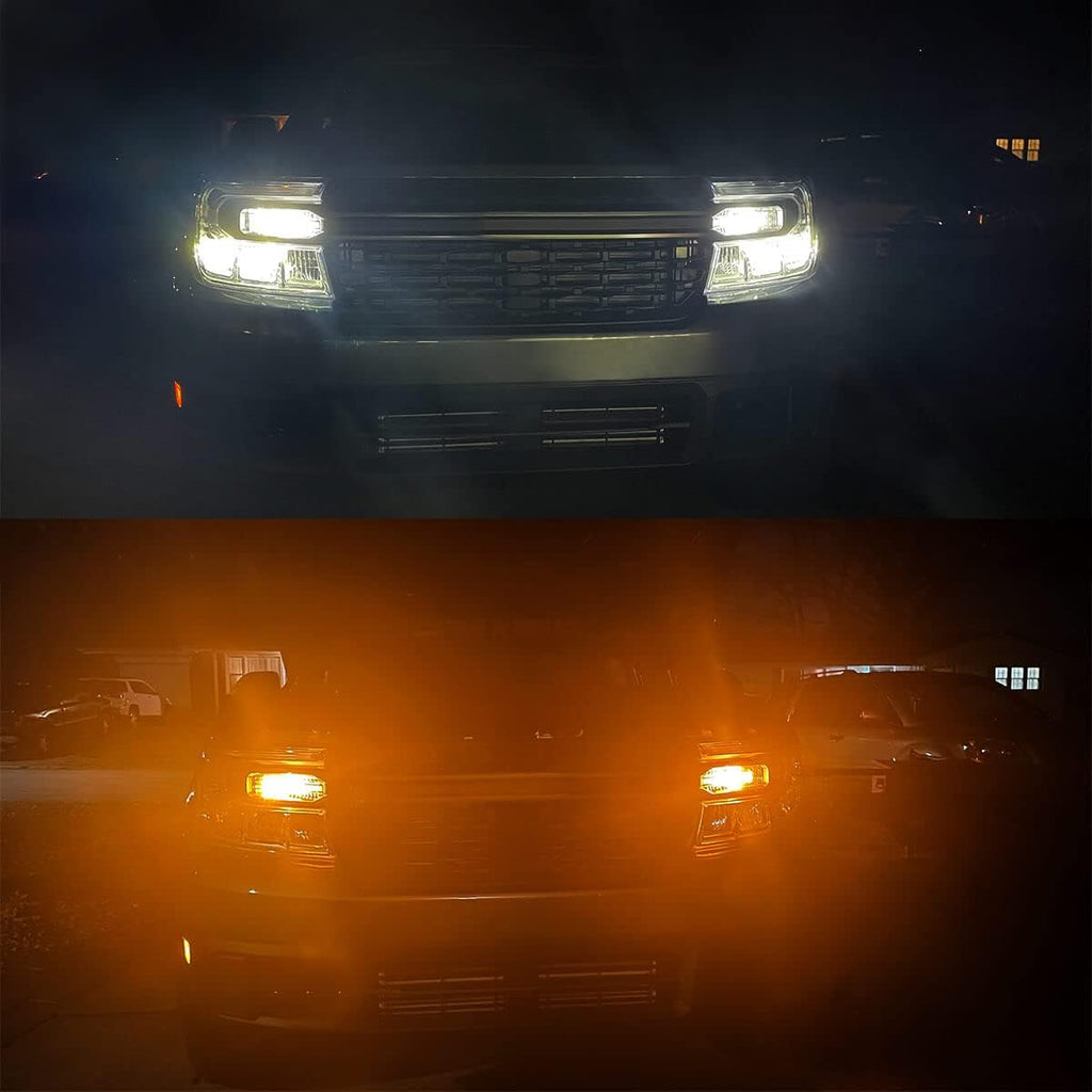 4257 LED Bulb Switchback Front Turn Signal Canbus Ready Amber Blinker White DRL (2 Pack) G19613
