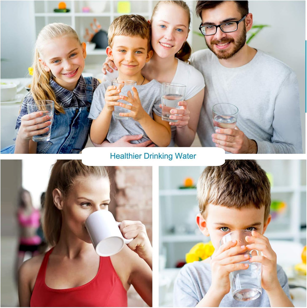 White Countertop Drinking Water Filter Q864434