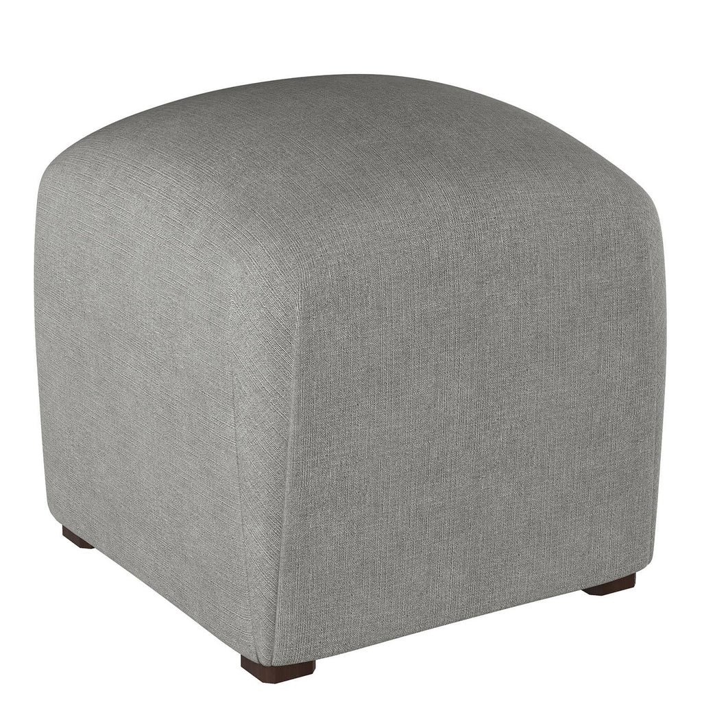 Platinum Microsuede Ottoman O6328