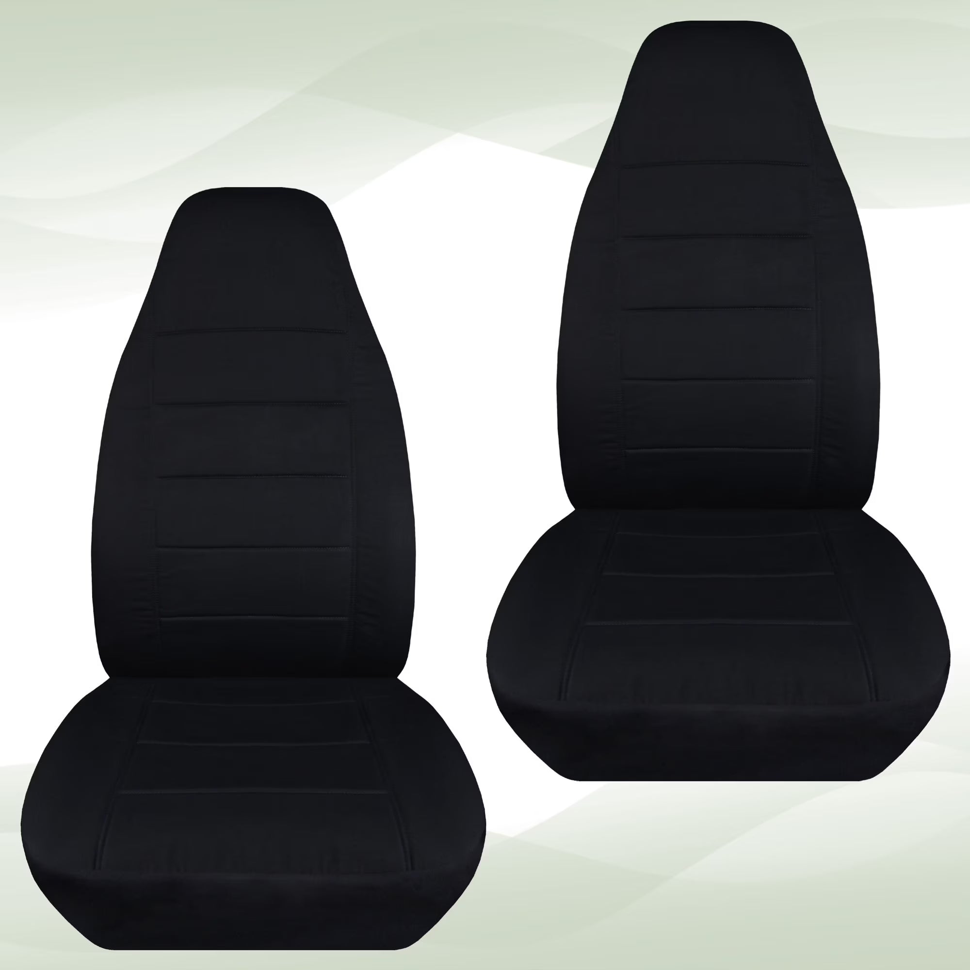 Black Velour Truck Bucket Seat Covers E437832
