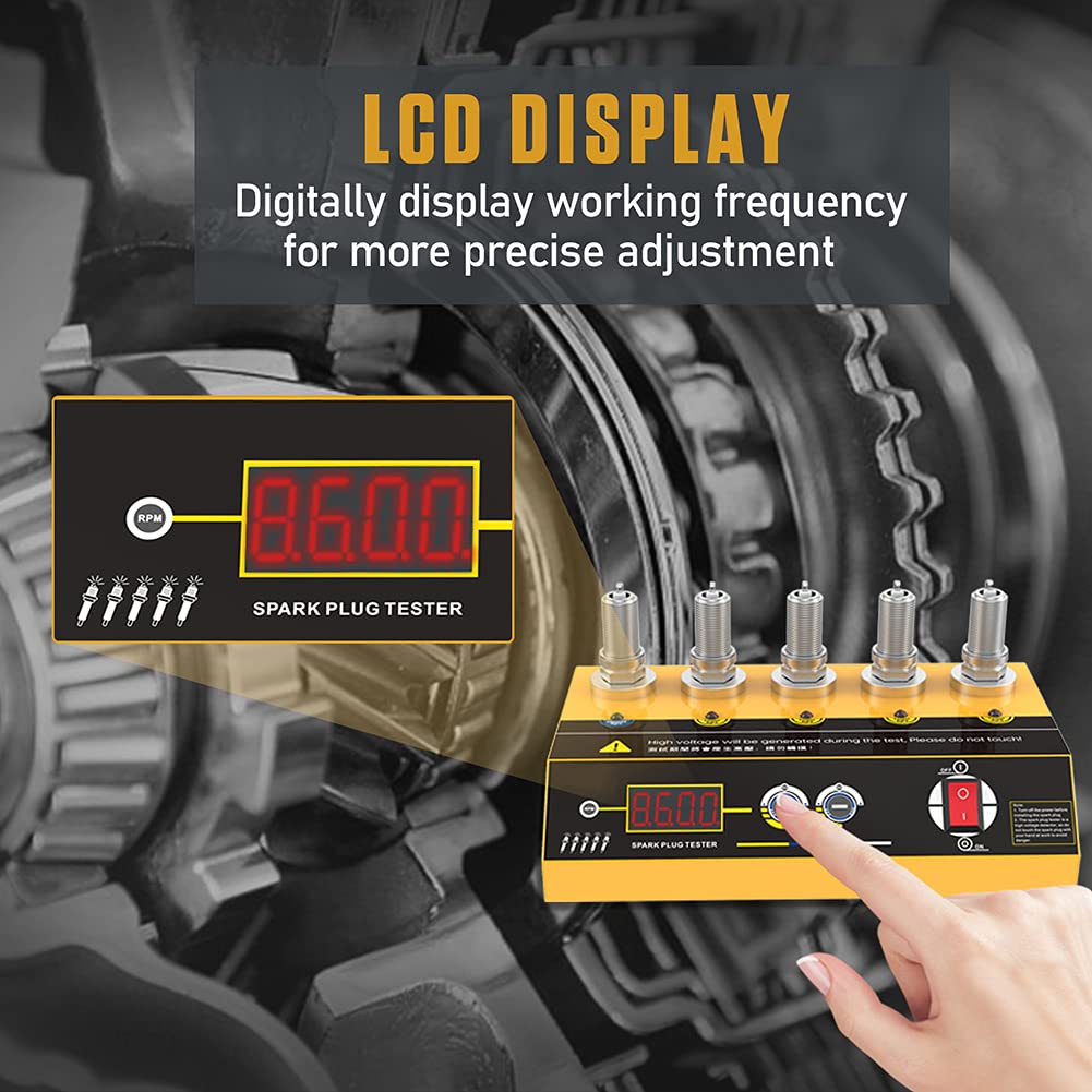 110V Digital Display Spark Plug Tester, Pack of 2 C4810