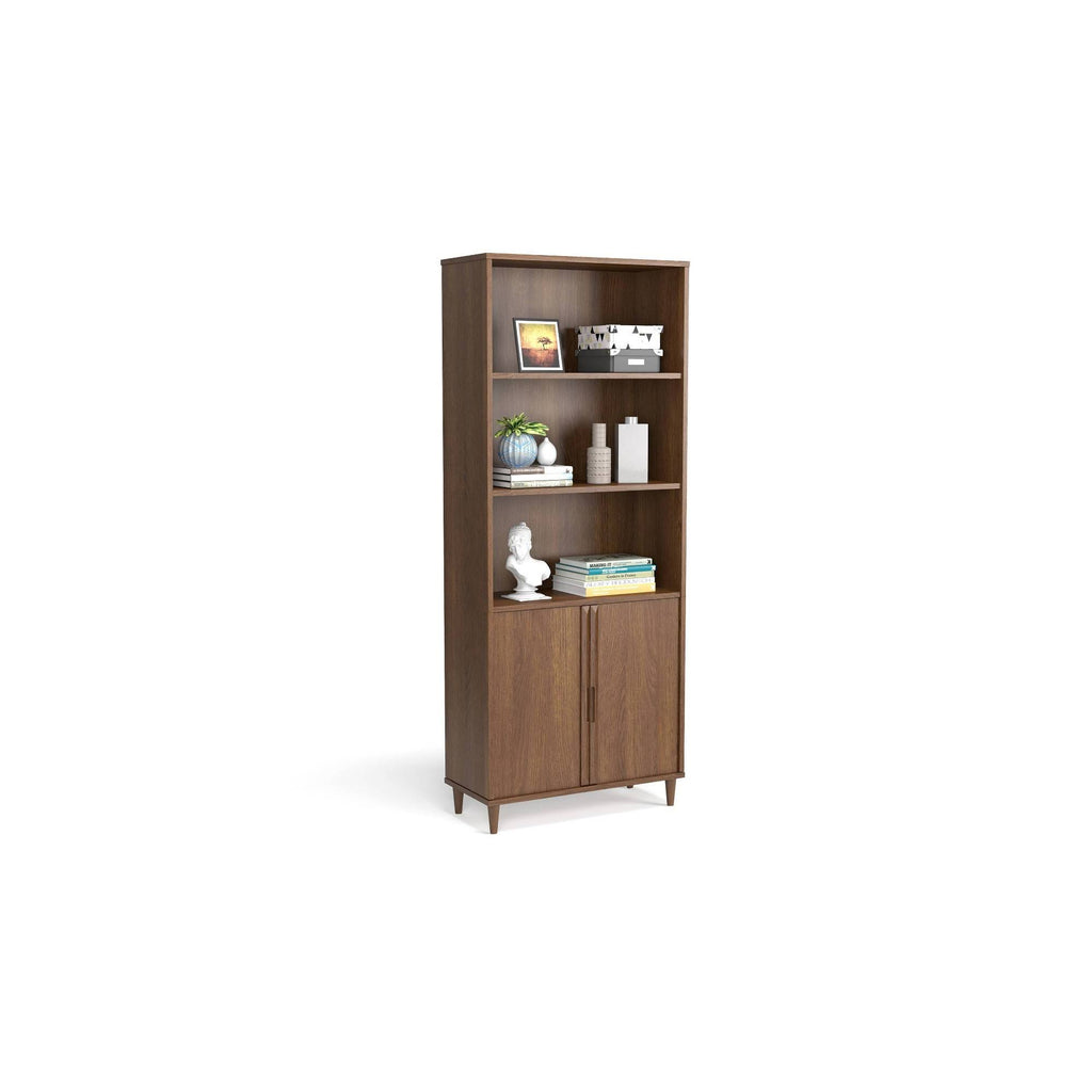 Vintage Walnut Bookcase Y6273