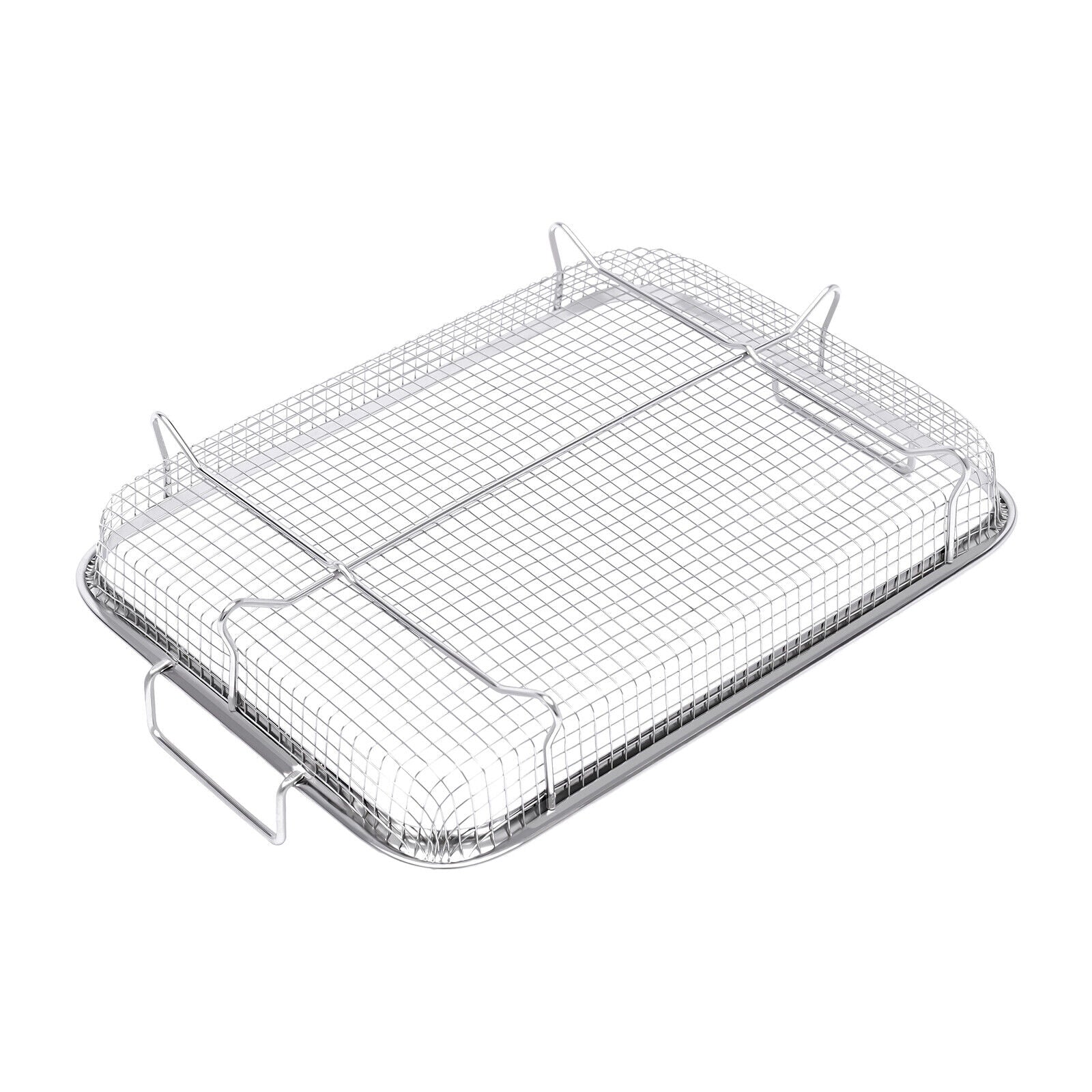 12.6inch Stainless Steel Air Fryer Basket & Tray Set Z7910