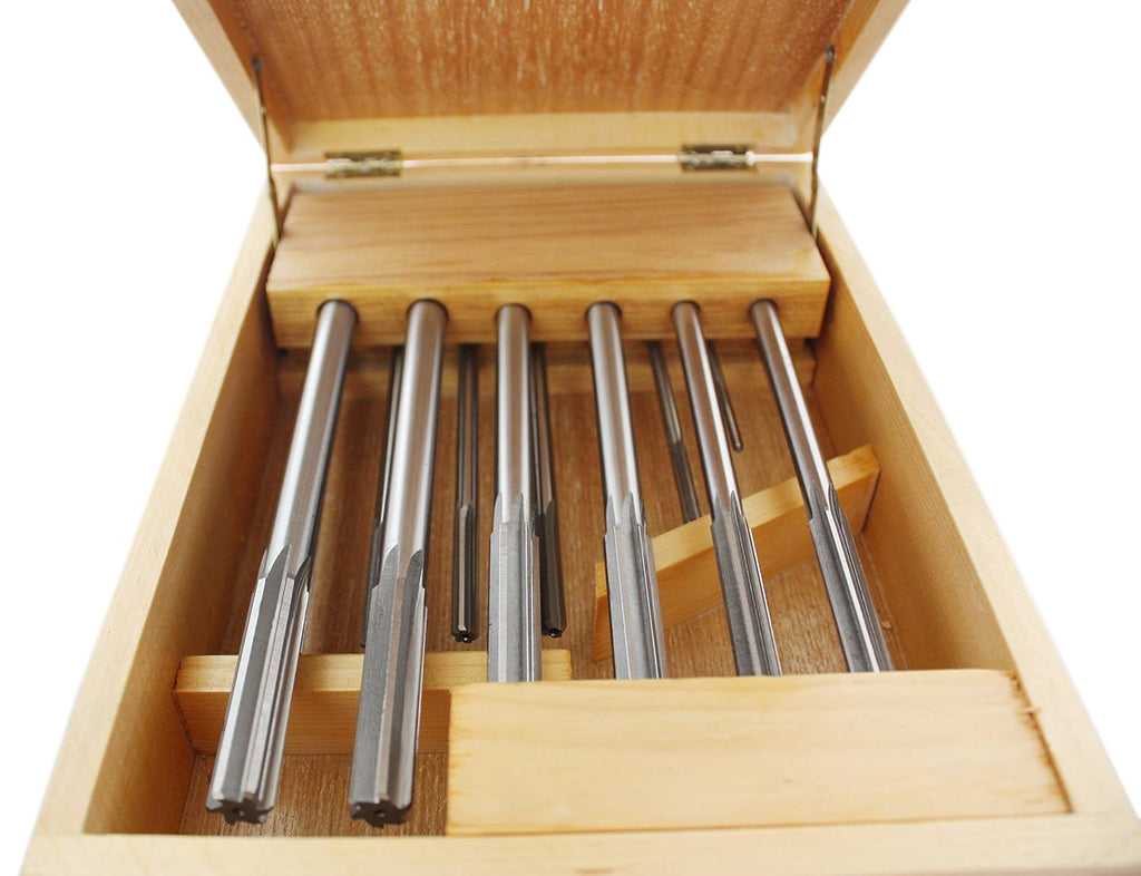 14 Pc H.S.S. Chucking Reamer Set in Fitted Case U33518