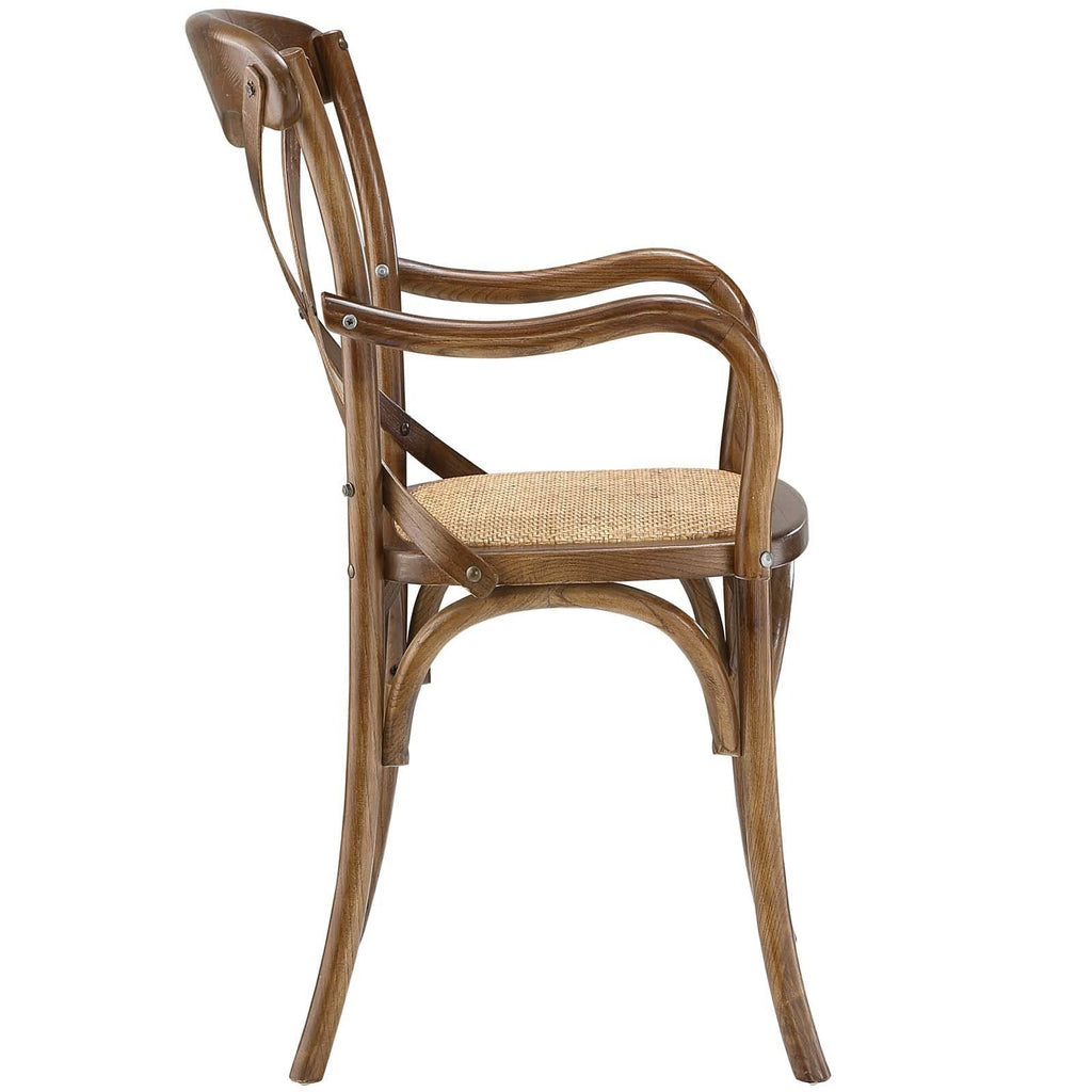 Walnut Dining Armchair Set of 2 N4844