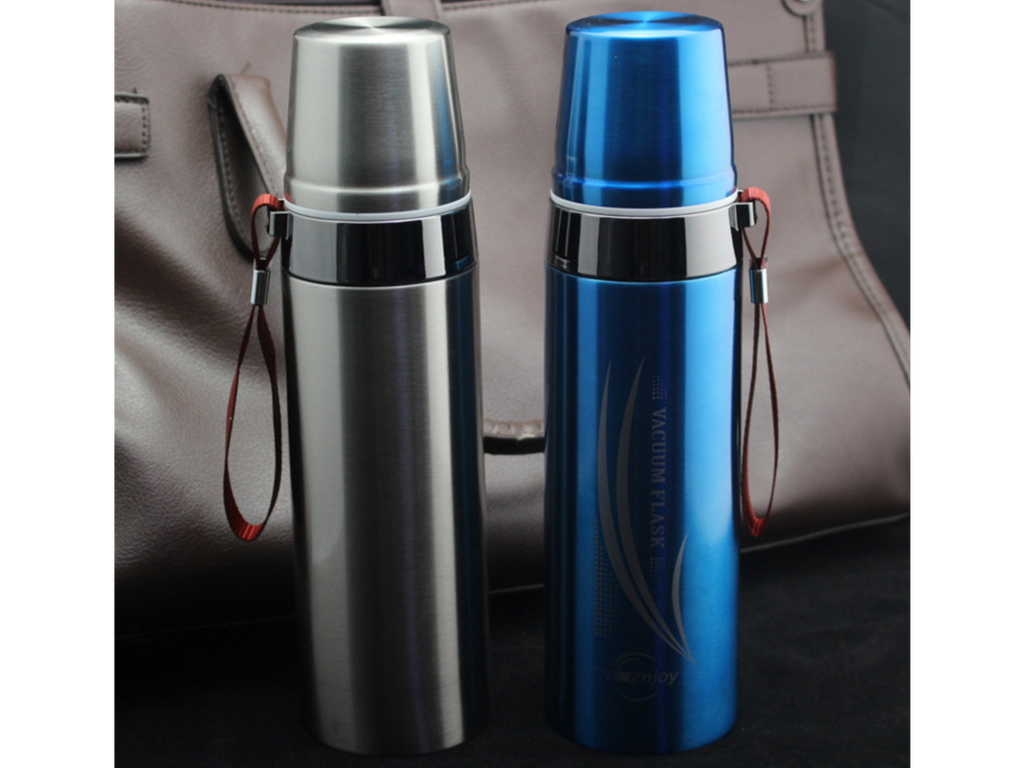 Silver 650ML Stainless Steel Vacuum Flask Water Bottle T63902