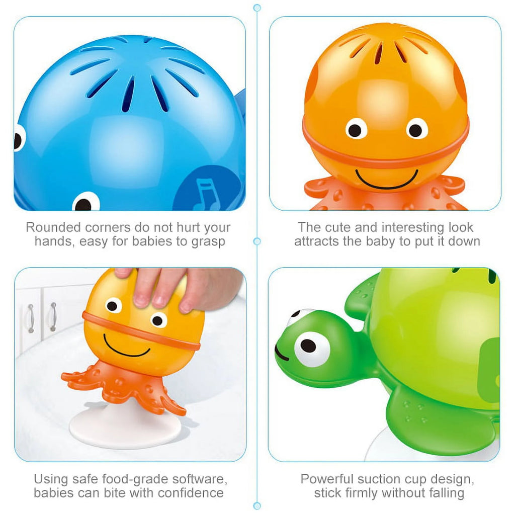 3 Pack Baby Rattles Set Suction Cup Toys W299