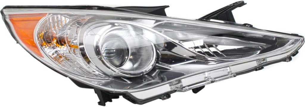 Headlight Assembly Passenger Side Chrome Bezel S12270
