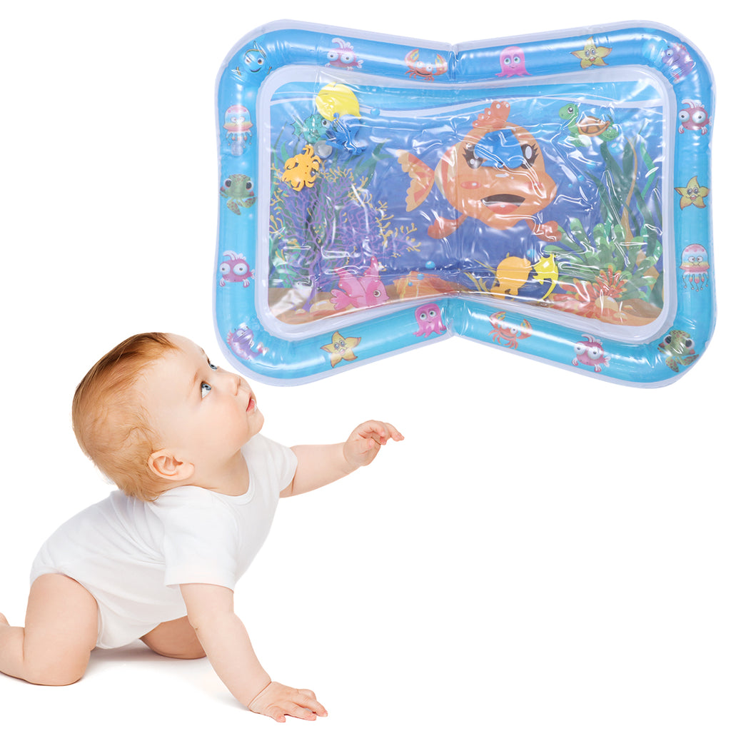 Blue Inflatable Crawling Cushion Water Play Mat V495321