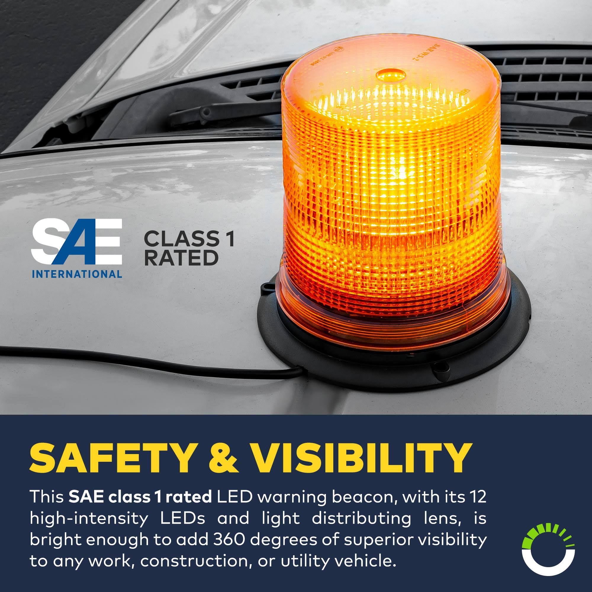 Purple 12W LED Emergency Strobe Warning Light P35113