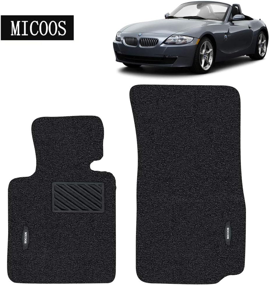 Black All Weather Waterproof Floor Mat Set Pack of 2 E326185