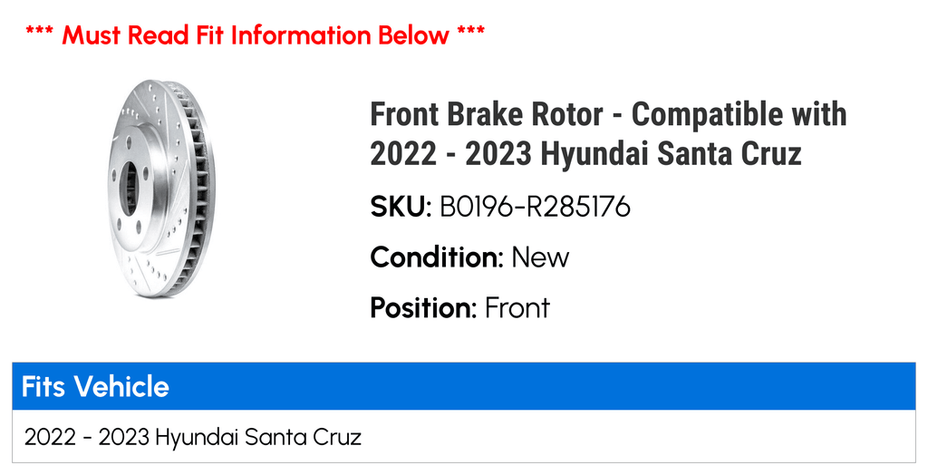 Front Brake Rotor W793630