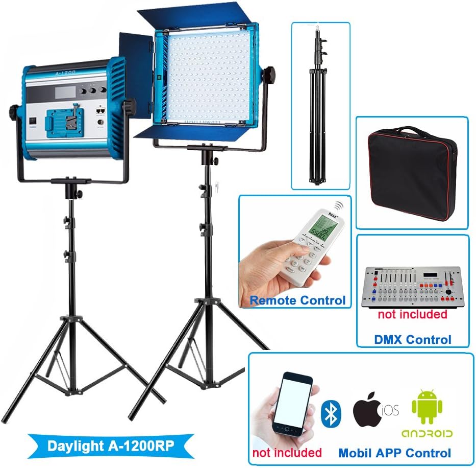 RGBW LED Soft Video Light Panel with Barn Doors T3867