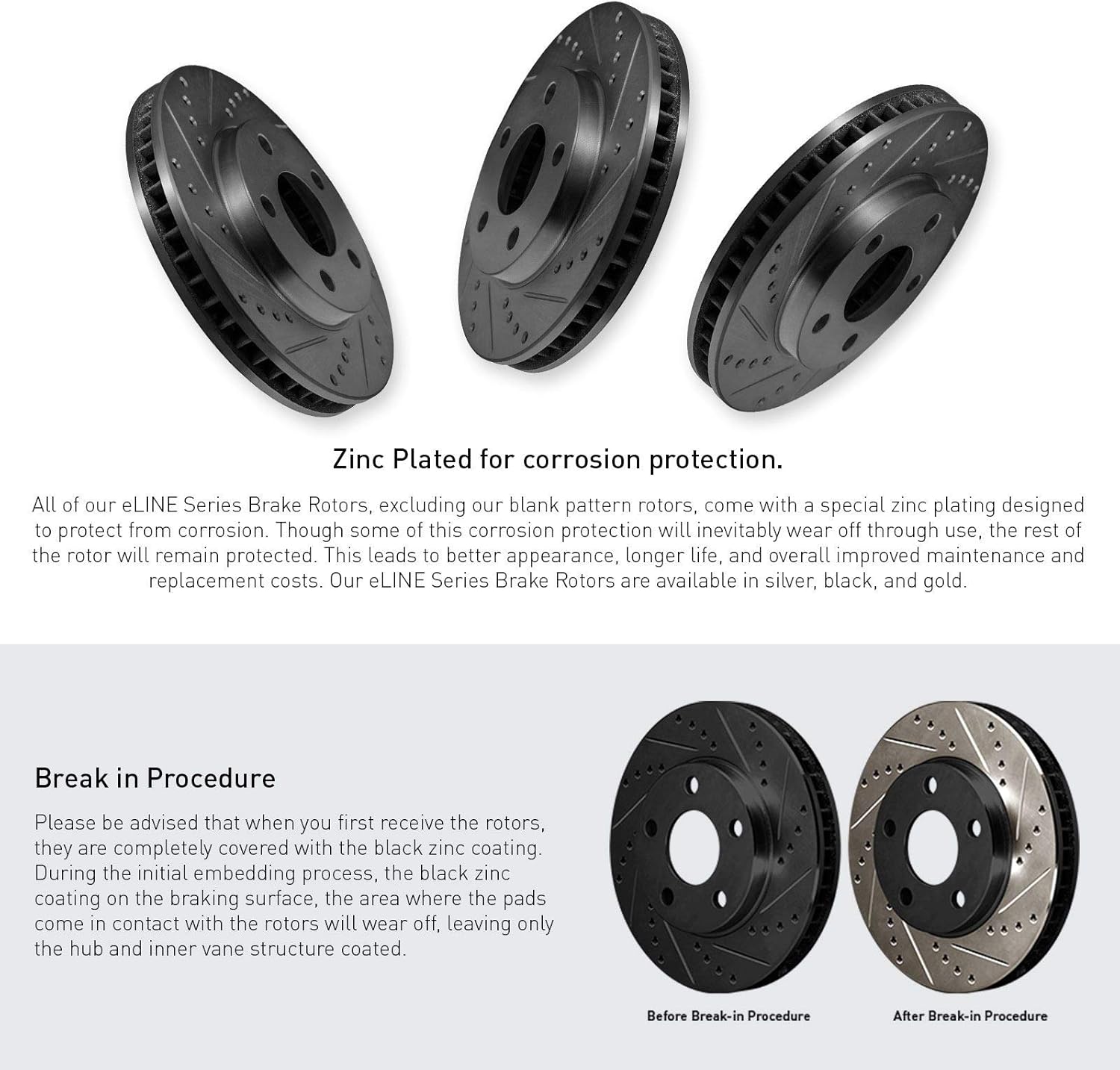 Rear Brakes and Rotors Kit, Semi Metallic Brake Pads and Rotors Z4511
