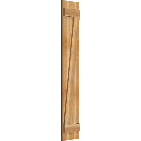 Rough Sawn Western Red Cedar Board-n-Batten Shutters T986721